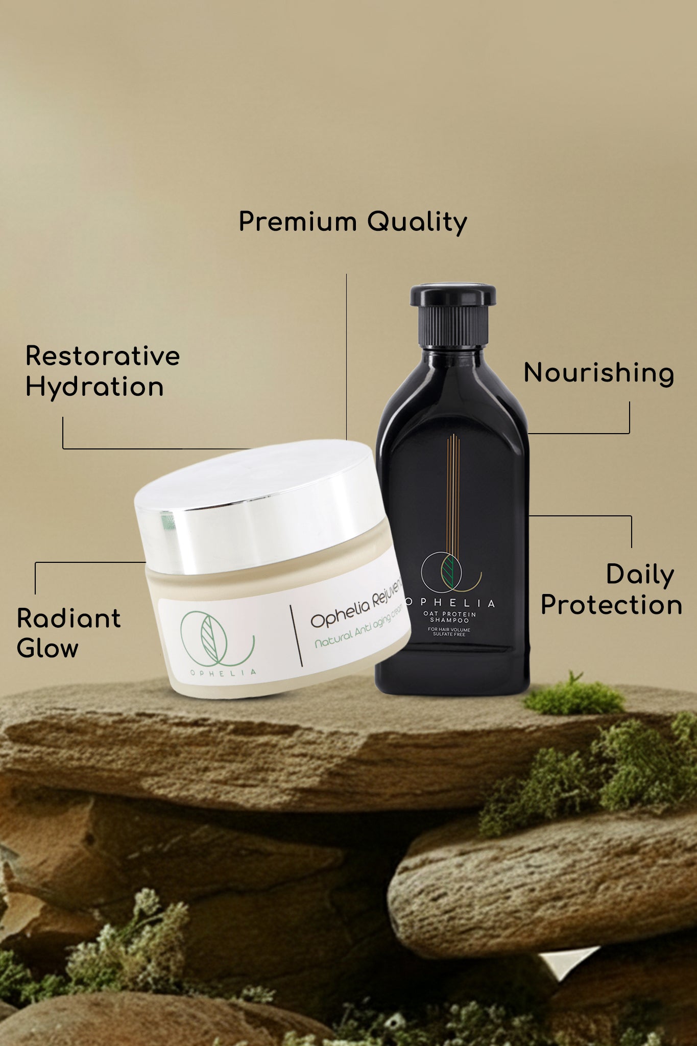Beauty Care Bundle 2 - Ophelia Rejuvenation + Ophelia Shampoo - Ophelia