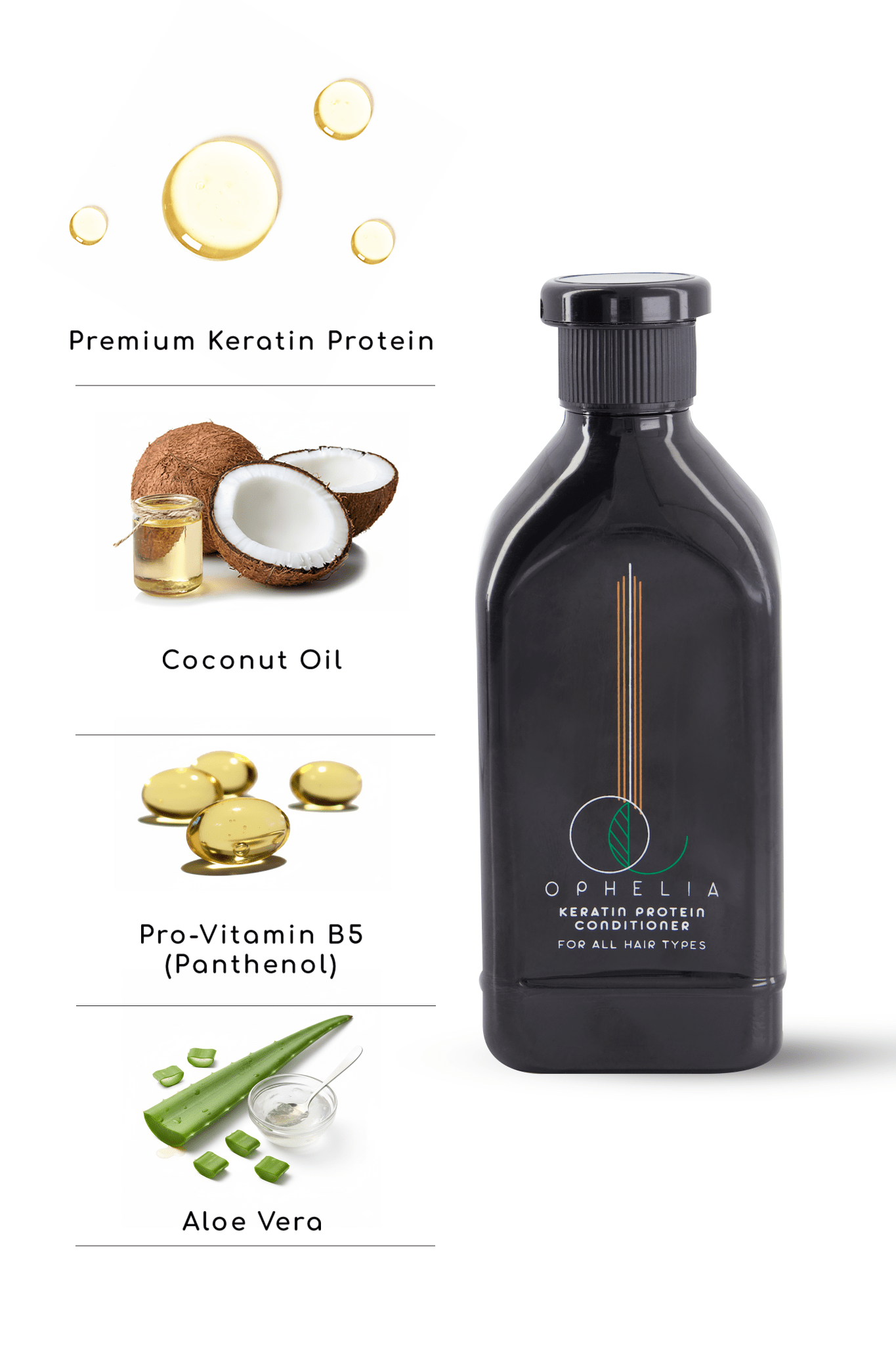 Keratin Protein Hair Conditioner - Ophelia