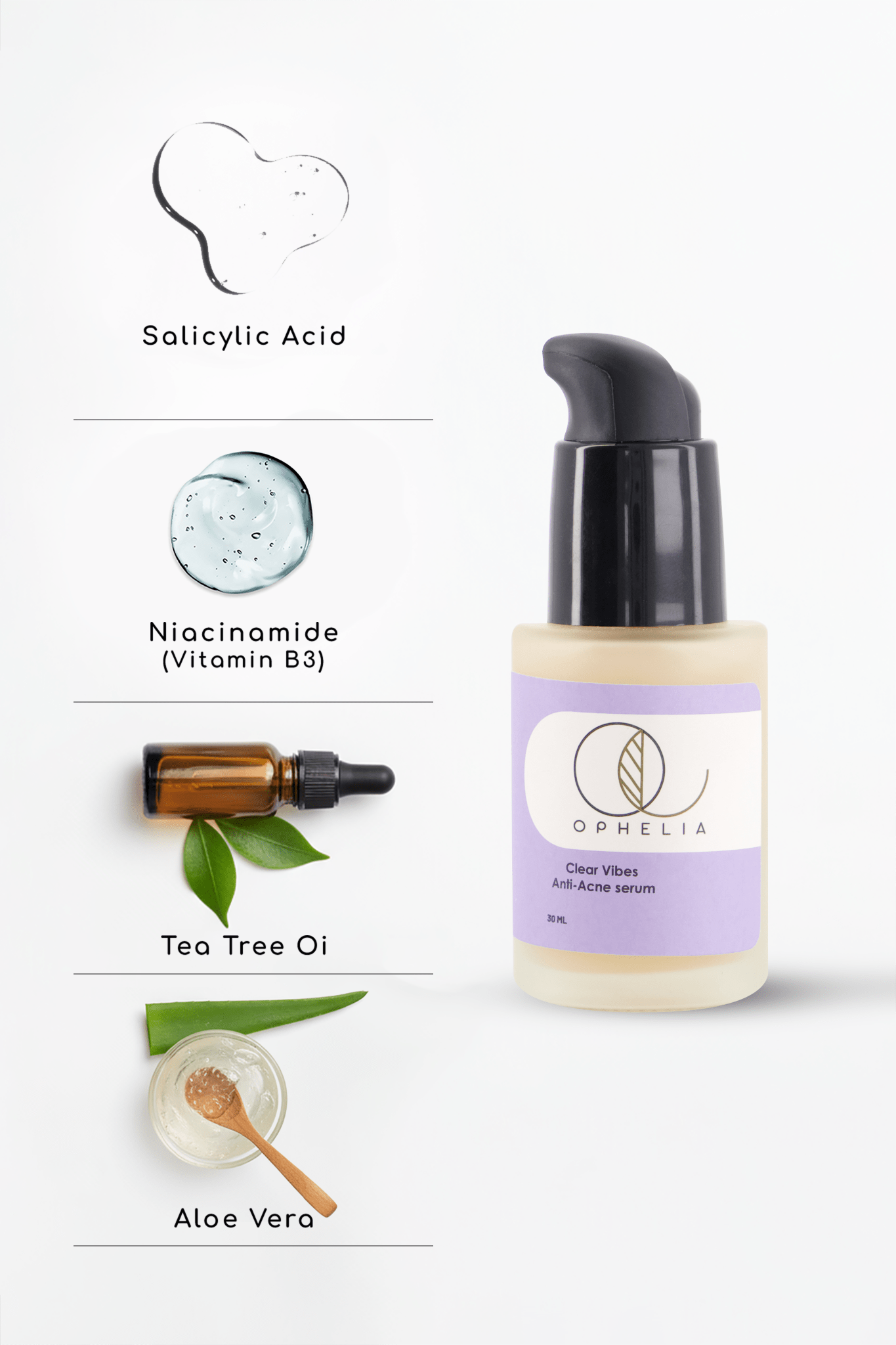 Clear Vibes Anti - Acne Serum - Ophelia